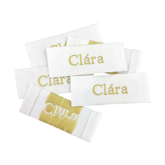 Custom Woven Labels (Text Only) - Personalized Brand Name