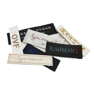 Custom Woven Labels (Text Only) - Personalized Brand Name
